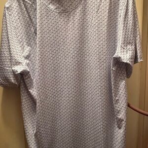 Puma Men's White and Blue Geometric Tee Arnold Palmer